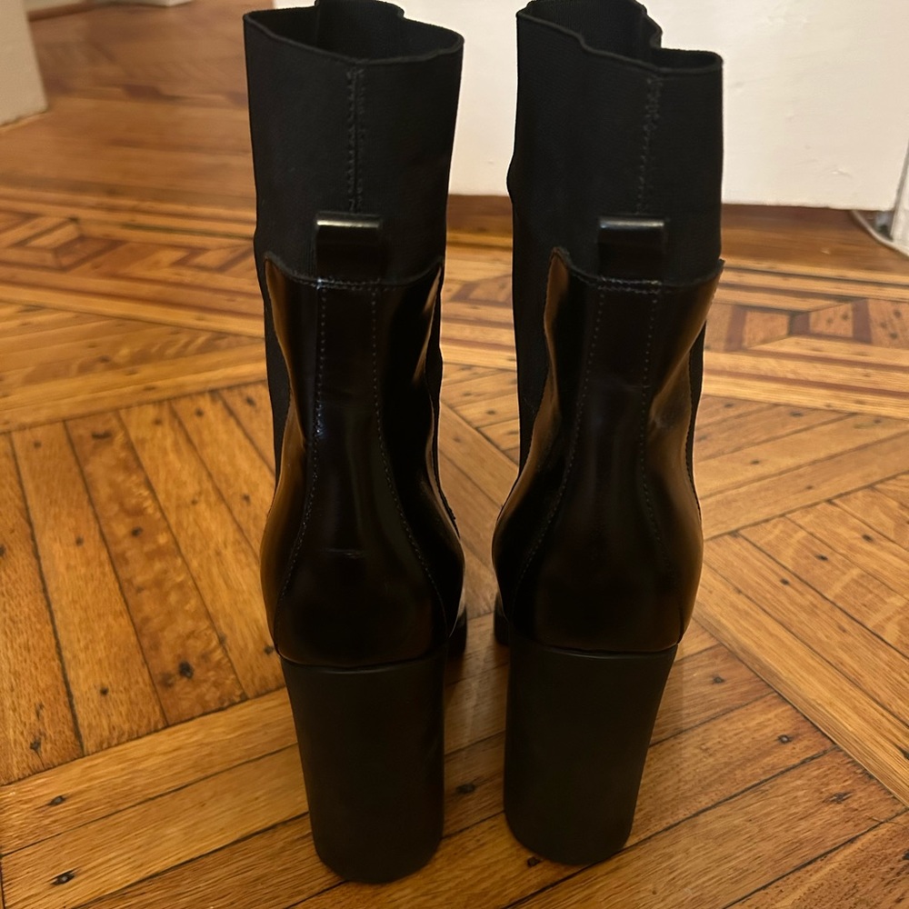 Pierre Hardy Black Heeled Leather Boots (Size 8)